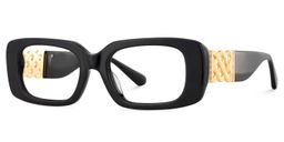 Jonas Rectangle Black Glasses3