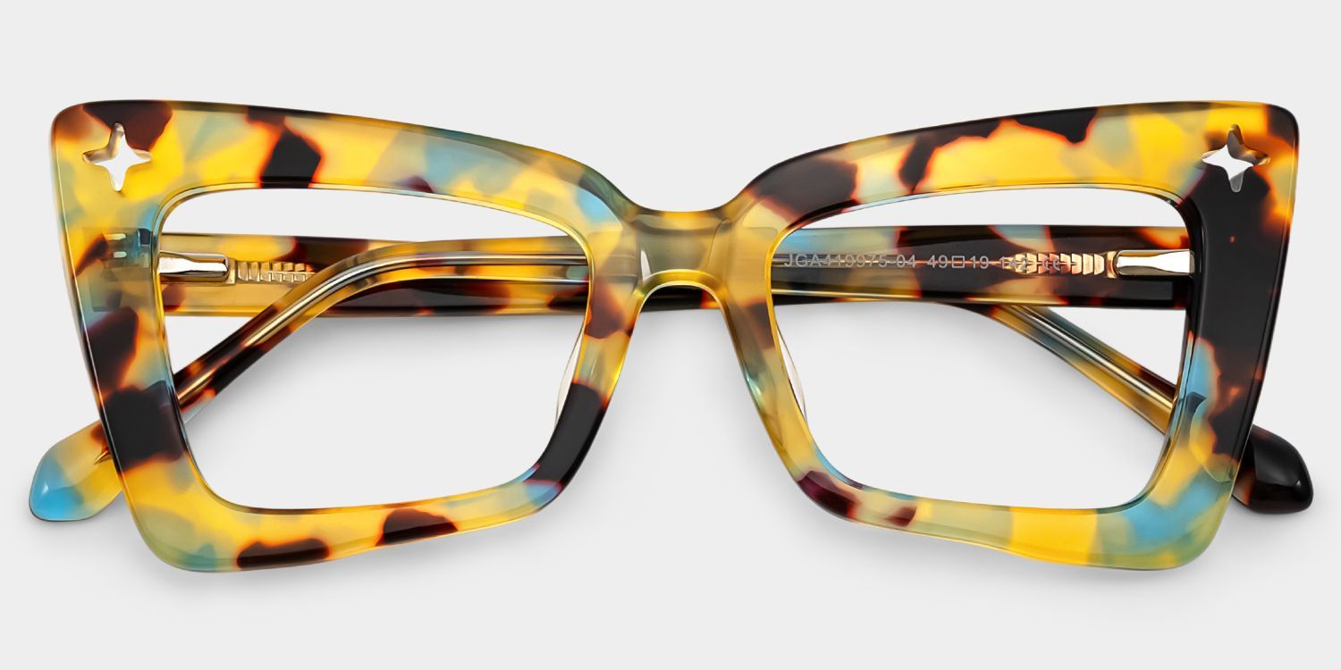 chaso専用　ネグロ、イエガー Kairos Cat-eye Acetate Tortoise Eyeglasses | Zeelool