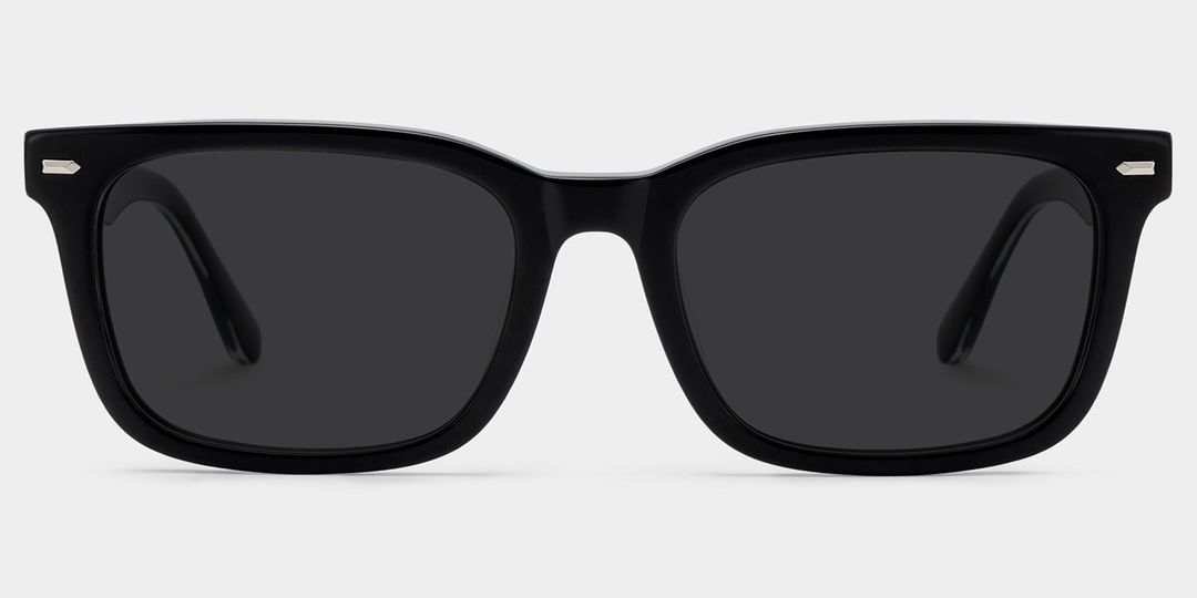 Patrick Rectangle Black Glasses