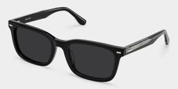 Patrick Rectangle Black Glasses2