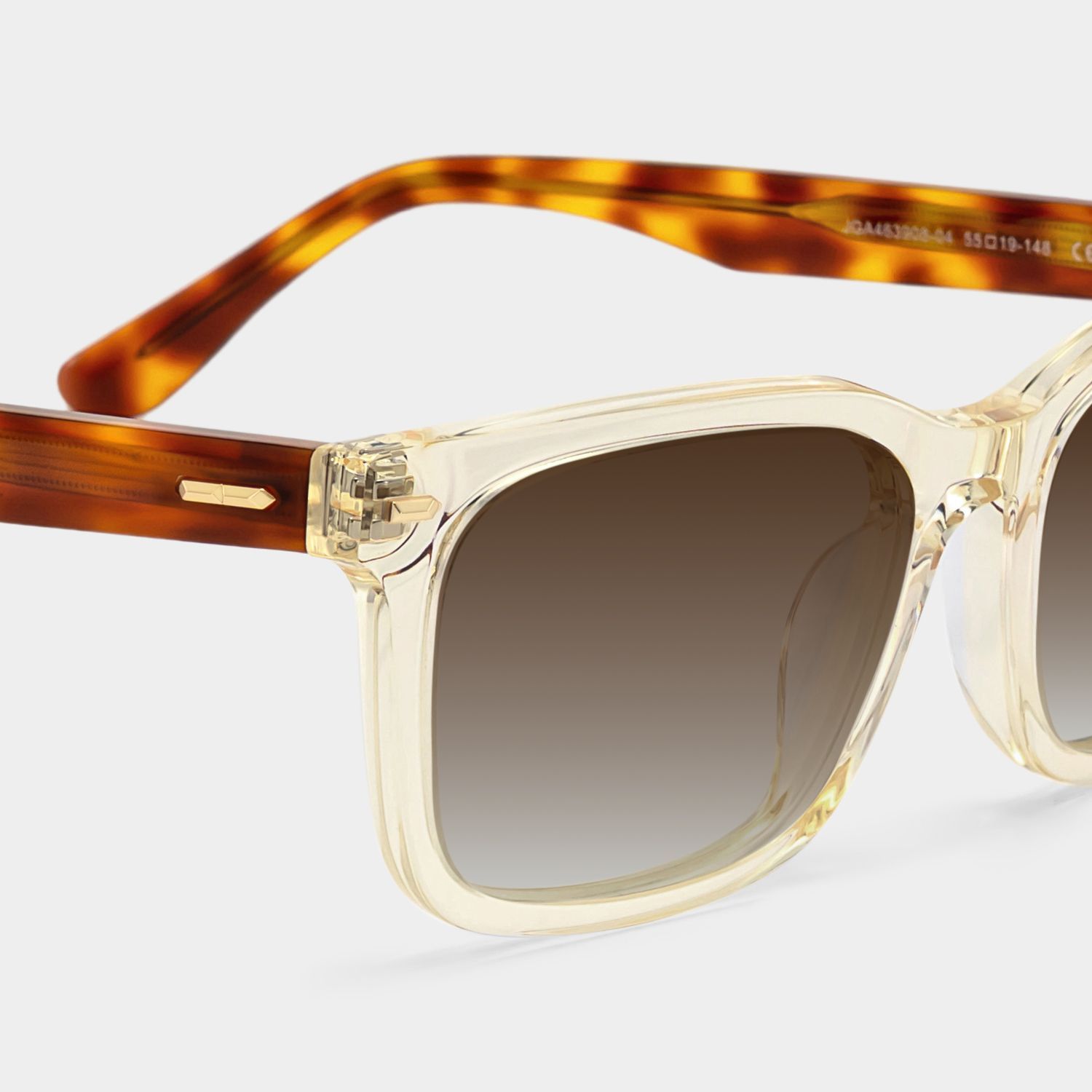 Patrick Clear Yellow Rectangle Glasses Frames for Men | ZEELOOL4