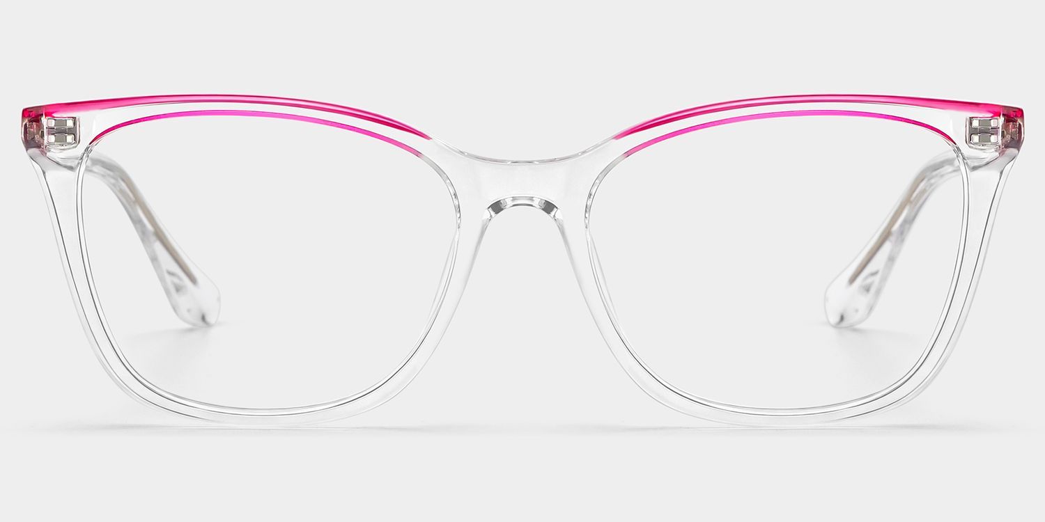 Margaret Cat Eye Clear Color Frame Glasses Online | ZEELOOL0