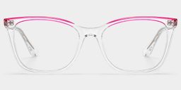 Margaret Clear Cat-eye Glasses0