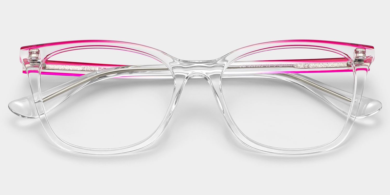 Margaret Cat Eye Clear Color Frame Glasses Online | ZEELOOL1