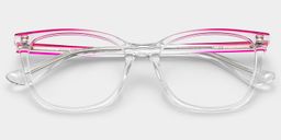 Margaret Clear Cat-eye Glasses1