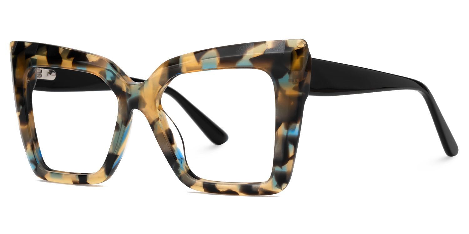 Designer Thiline Square Tortoise Glasses in Acetate Frame | ZEELOOL2