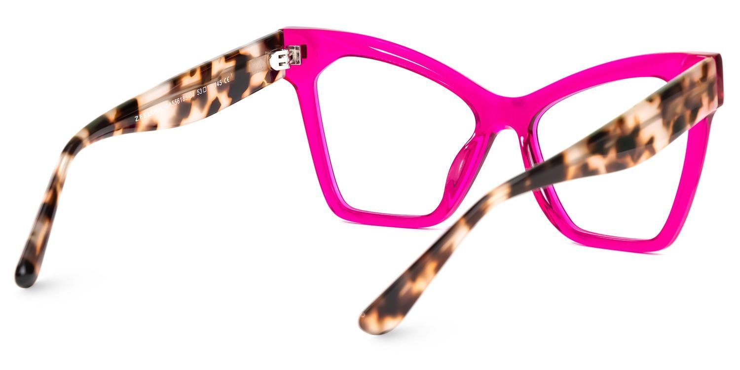 Senica Cateye Purple Glasses — Modern Acetate Frames | ZEELOOL4