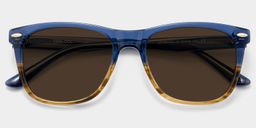 Atlas Two-tone Rectangle Glasses1