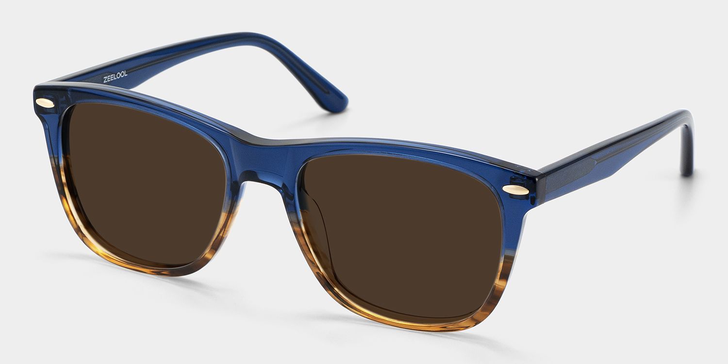 Atlas Rectangle Two-Tone Prescription Sunglasses | ZEELOOL2