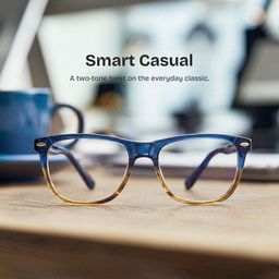 Atlas Two-tone Rectangle Glasses0
