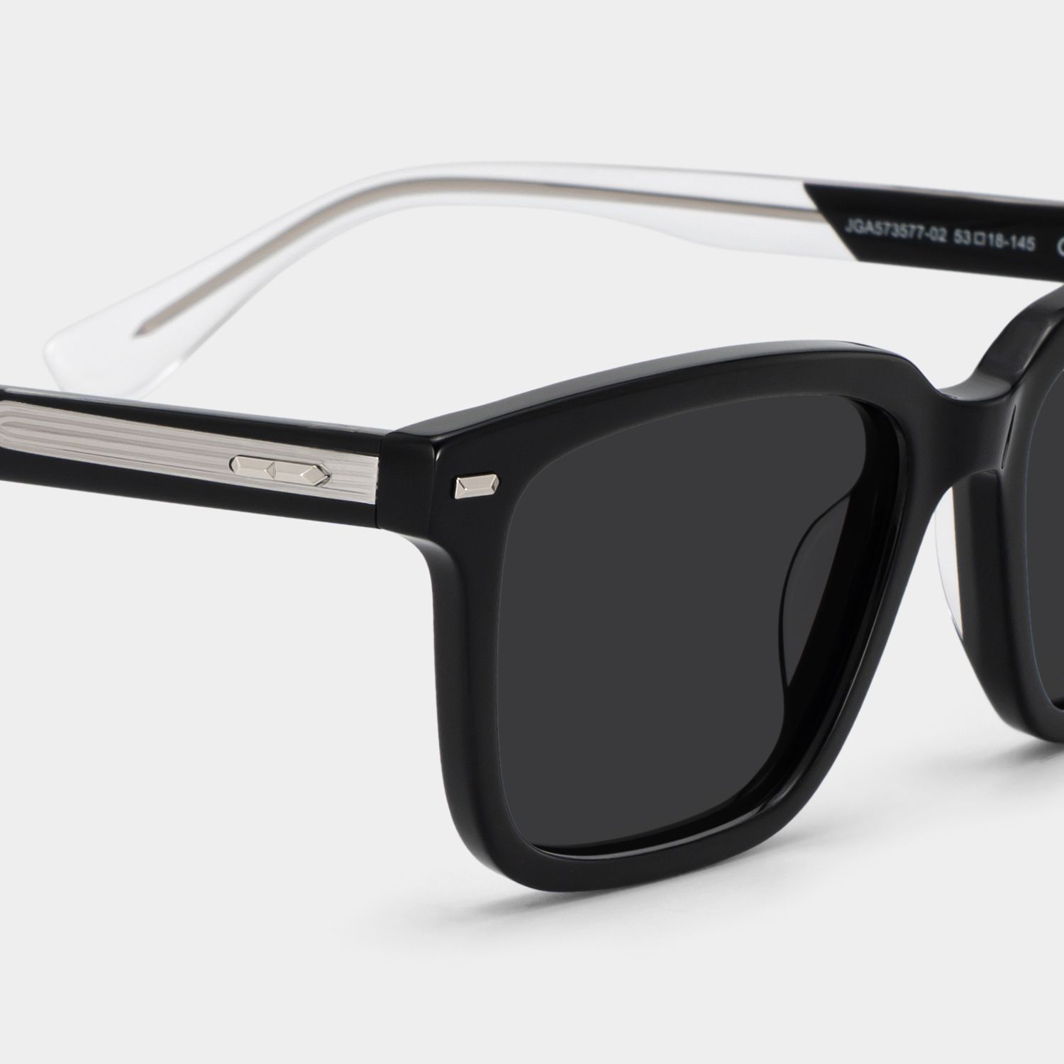 George Black Rectangle Eyeglass Frames for Men | ZEELOOL4