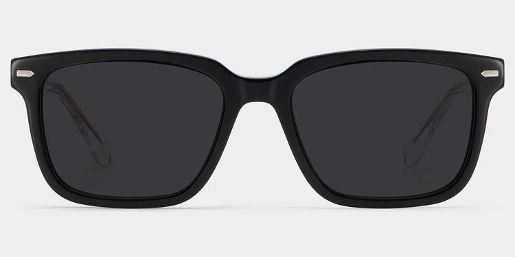 George Black Rectangle Sunglasses