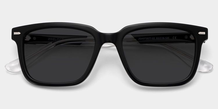 George Black Rectangle Sunglasses