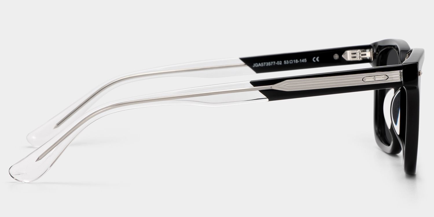 George Black Rectangle Eyeglass Frames for Men | ZEELOOL3