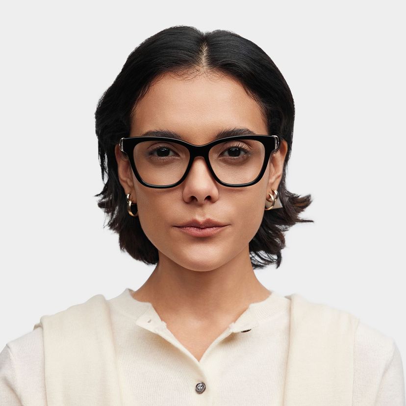Julian Square Black Glasses