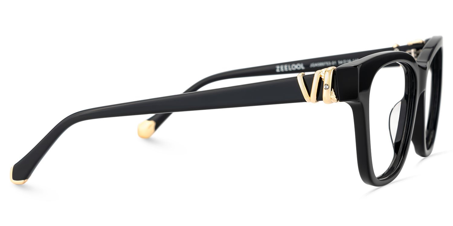 Square Black Eyeglasses- Julian Acetate Frame Glasses7