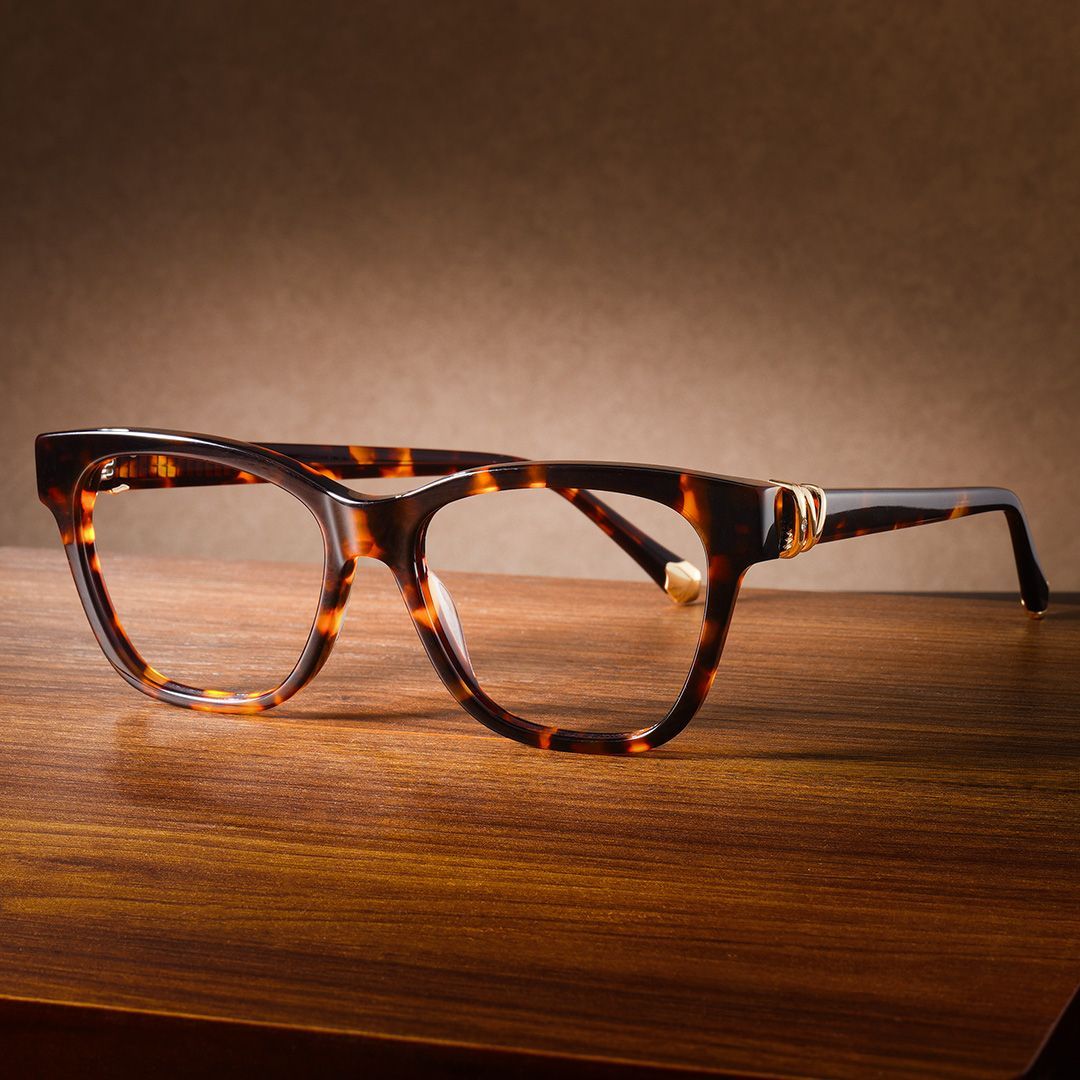 Square Tortoise Eyeglasses- Julian Acetate Frame Glasses3