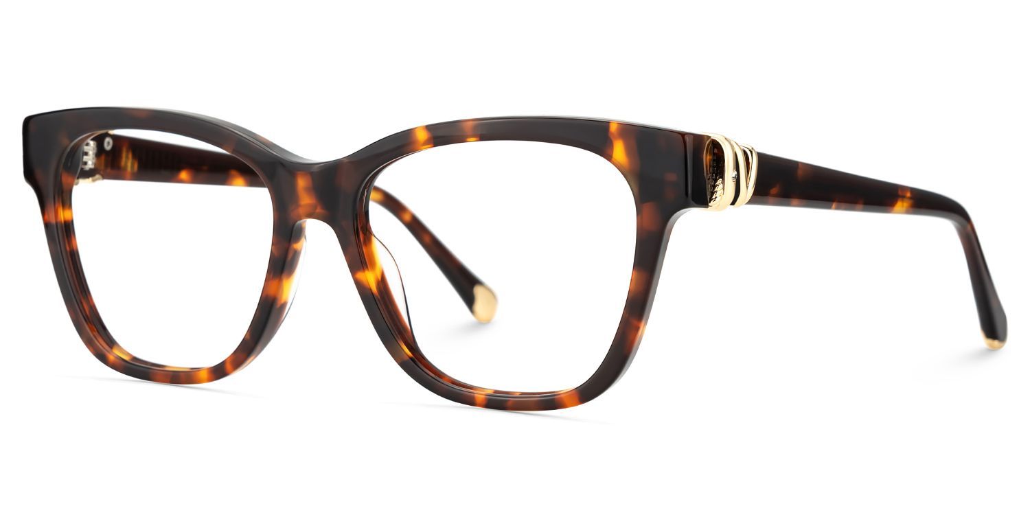 Square Tortoise Eyeglasses- Julian Acetate Frame Glasses7