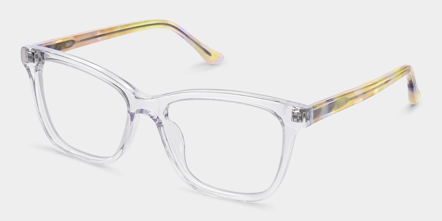 Faith Healing Glasses - Clear Rectangle Acetate Frames | ZEELOOL3