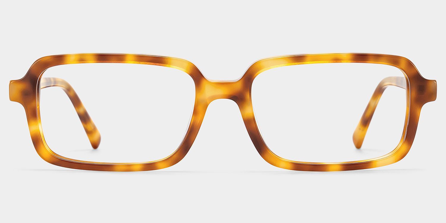 Danielle Light Brown Tortoise Shell Rectangle Glasses | ZEELOOL0