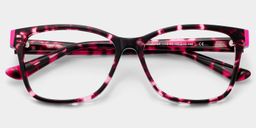 Eva Pink Tortoise Rectangle Glasses2
