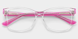 Eva Clear Rectangle Glasses2