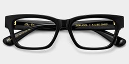 The Classic Black Rectangle Glasses2