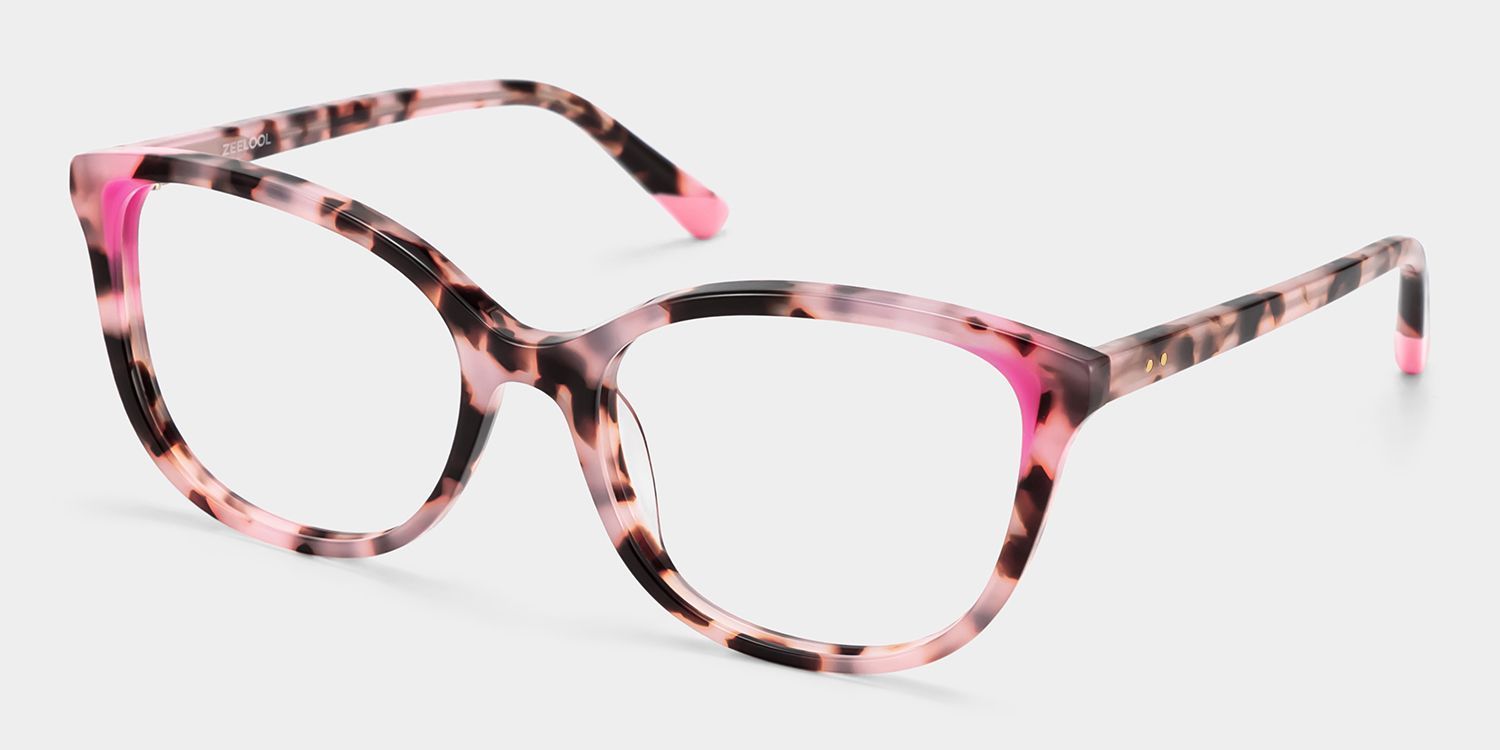 Brady Butterfly Pink Tortoise Frame Glasses for Women | ZEELOOL2
