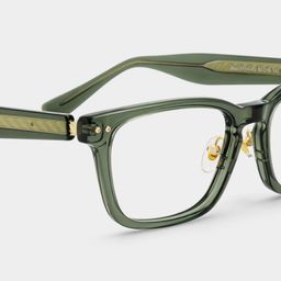 Buzz Green Rectangle Glasses5
