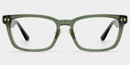 Buzz Green Rectangle Glasses1