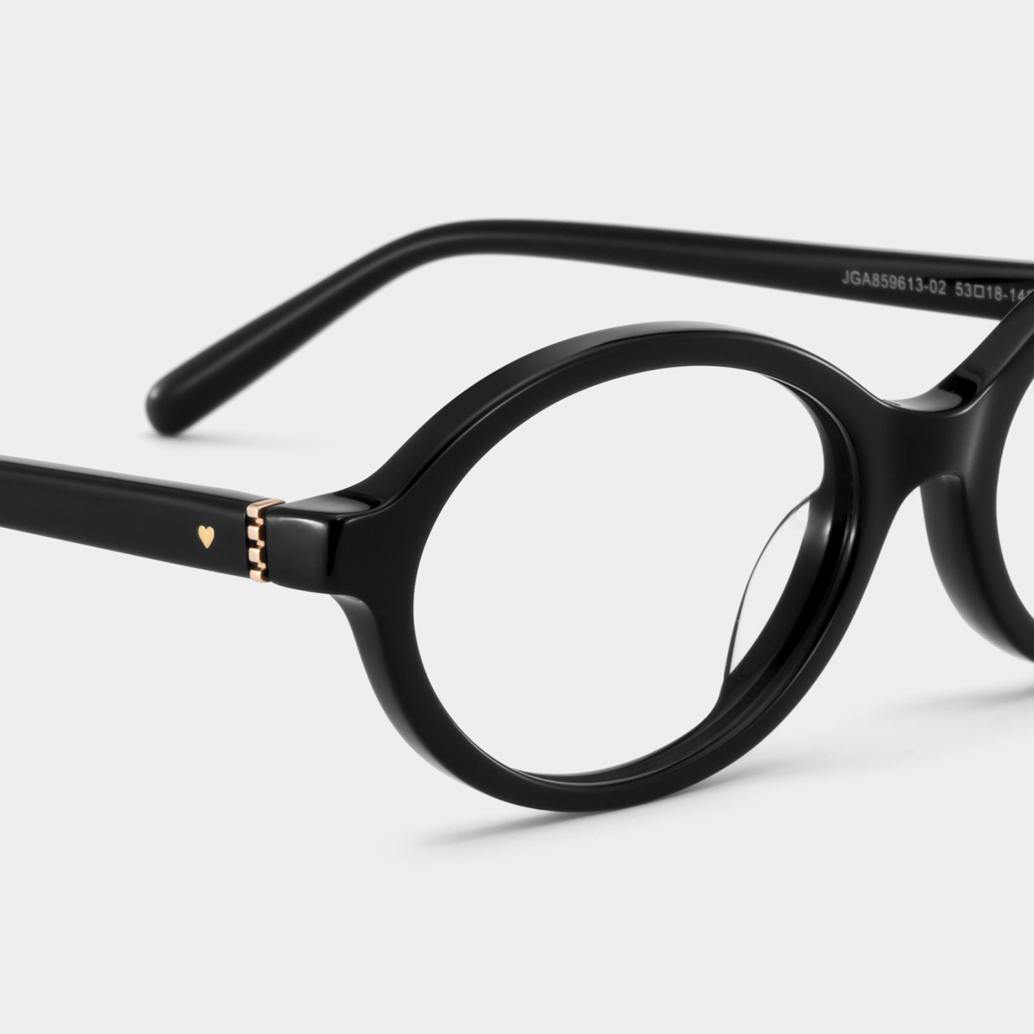 Oval Black Eyeglasses- Everly Acetate Frame Glasses7