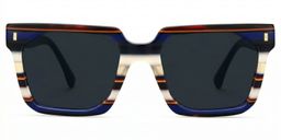 Laguer Blue Rectangle Sunglasses0