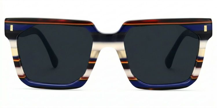 Laguer Blue Rectangle Sunglasses