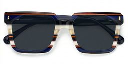 Laguer Blue Rectangle Sunglasses1