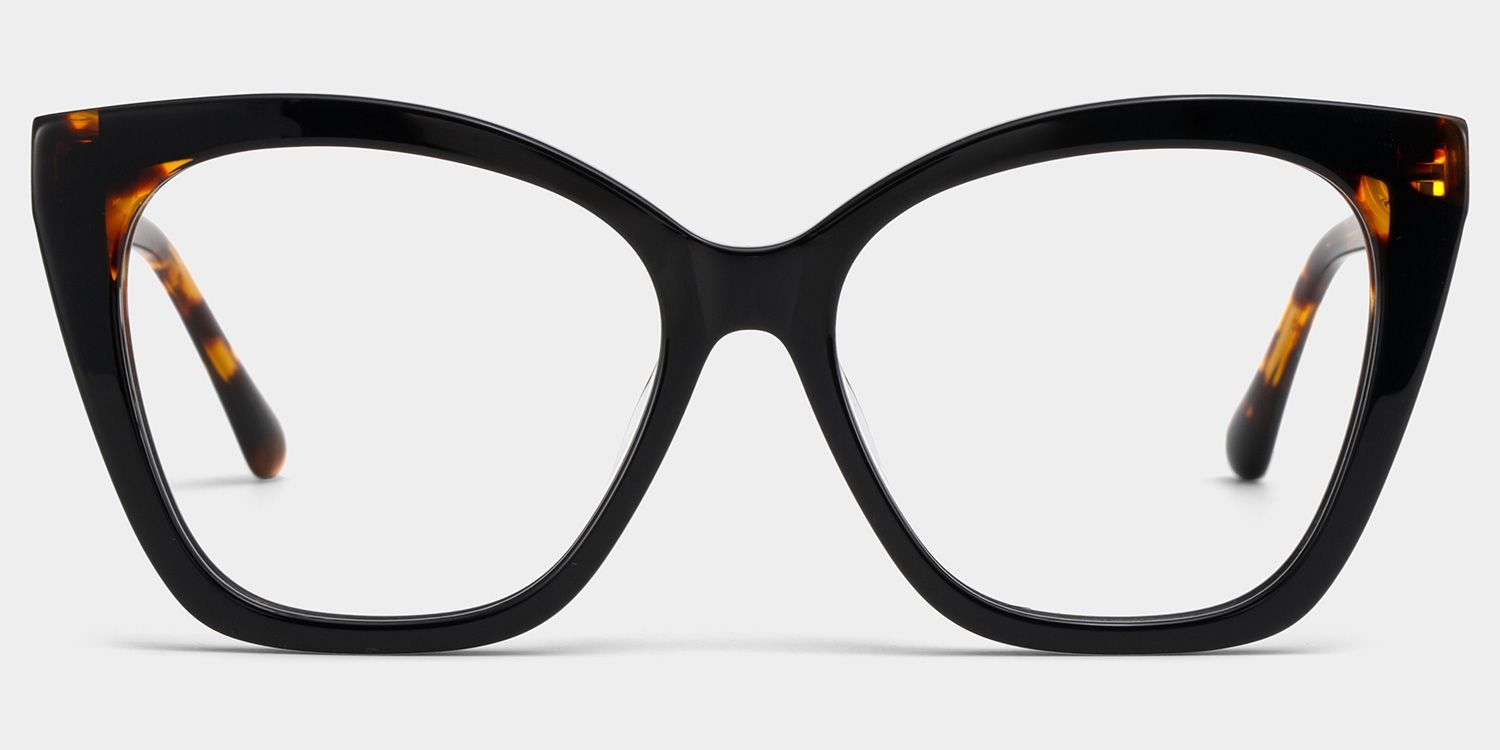Kira Black Frame Glasses with Butterfly Frame Online | ZEELOOL1