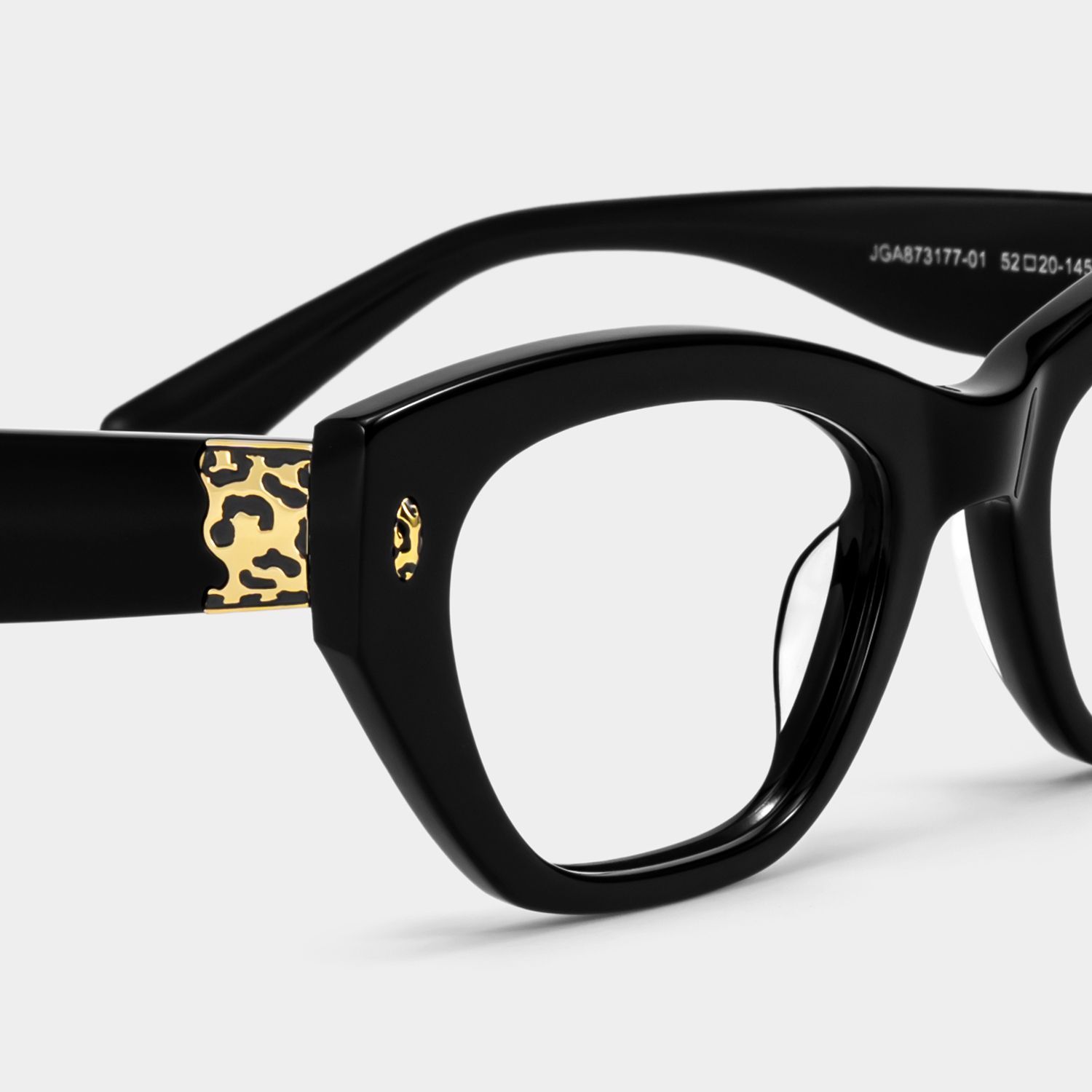 Dillon Black Cat-Eye Glasses | ZEELOOL5