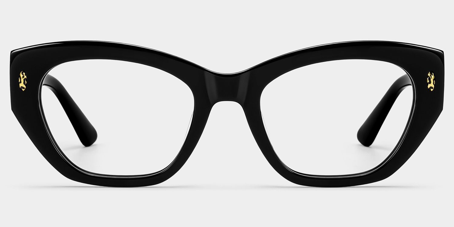 Dillon Black Cat-Eye Glasses | ZEELOOL1