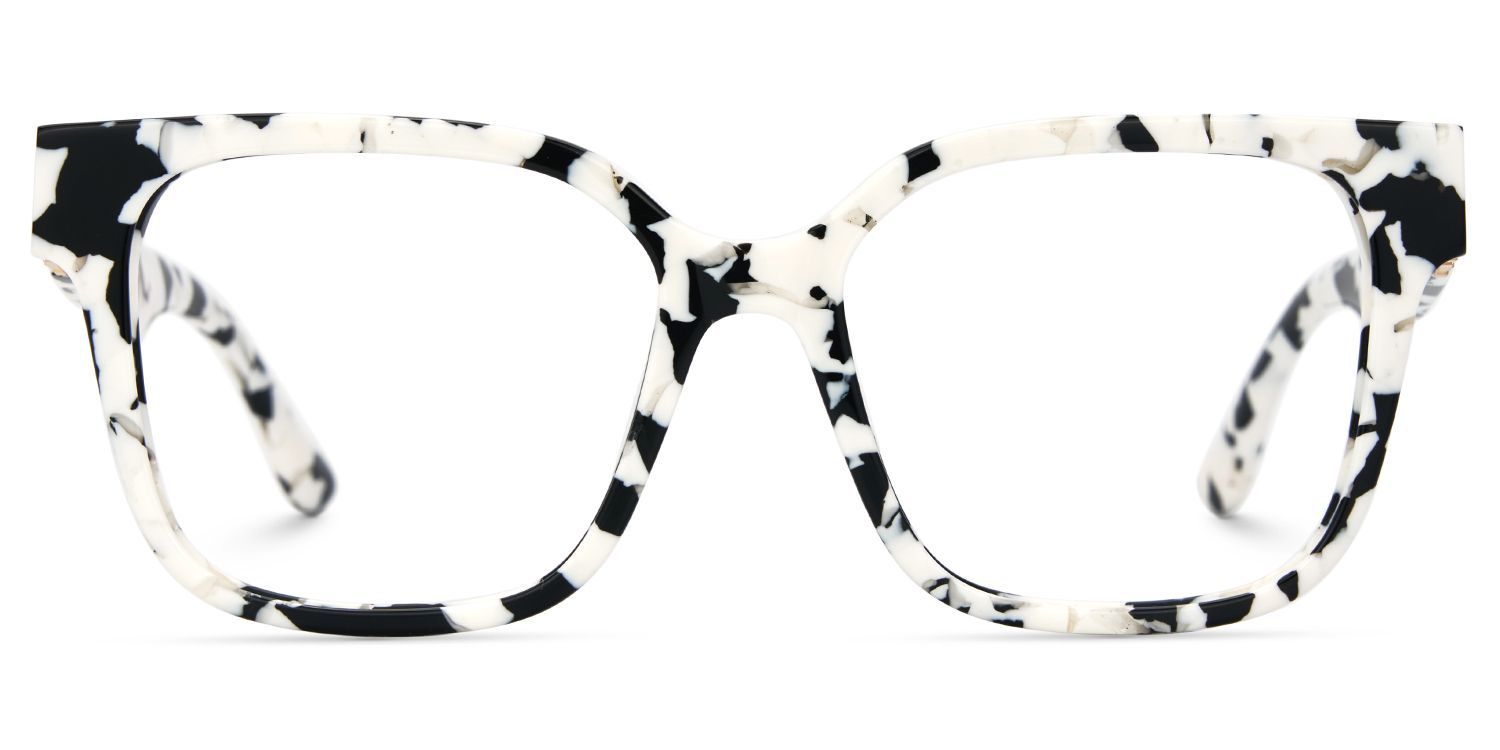 Kerri Wide Cow Print Glasses with Square Frames | Zeelool2