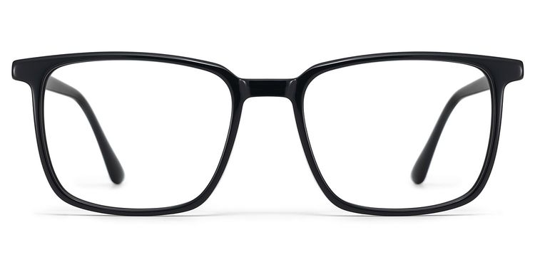 Aidan Black Rectangle Glasses