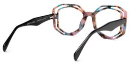 Bobbie Geometric Pink-Tortoise Glasses4