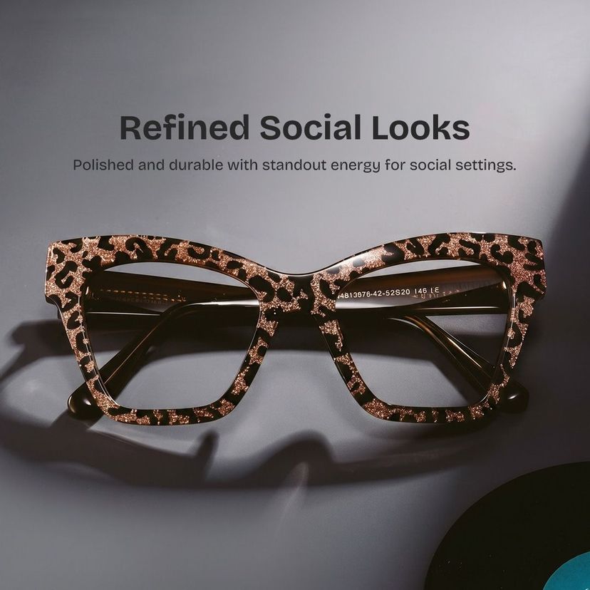 Ansyah Cateye Leopard Glasses