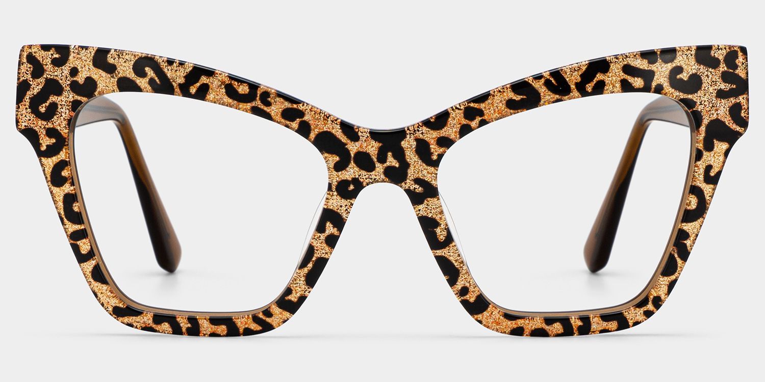 Designer Ansyah Cat Eye Leopard Print Frame Glasses1