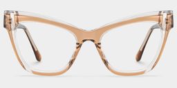 Saucie Cateye Brown Glasses1