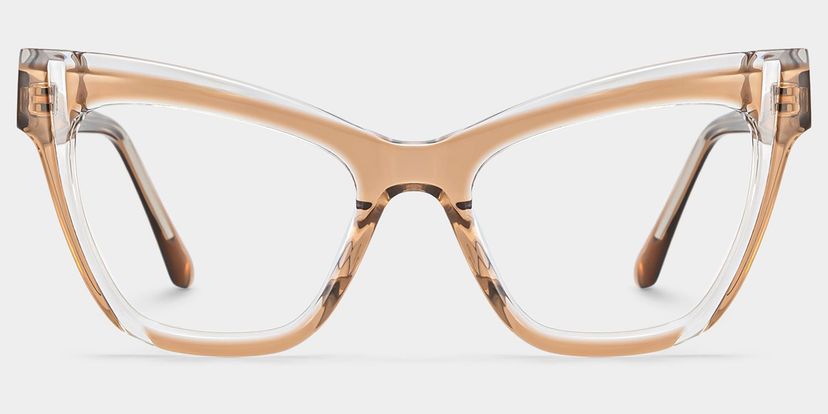 Saucie Cateye Brown Glasses