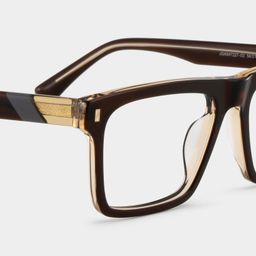 Henry Brown Rectangle Glasses5