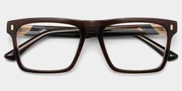 Henry Brown Rectangle Glasses2