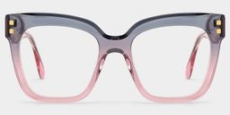 Minguela Square Gray Pink Glasses2