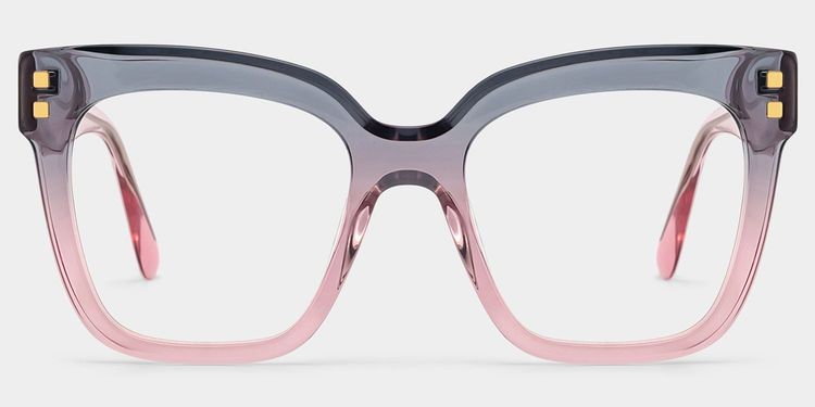 Minguela Square Gray Pink Glasses