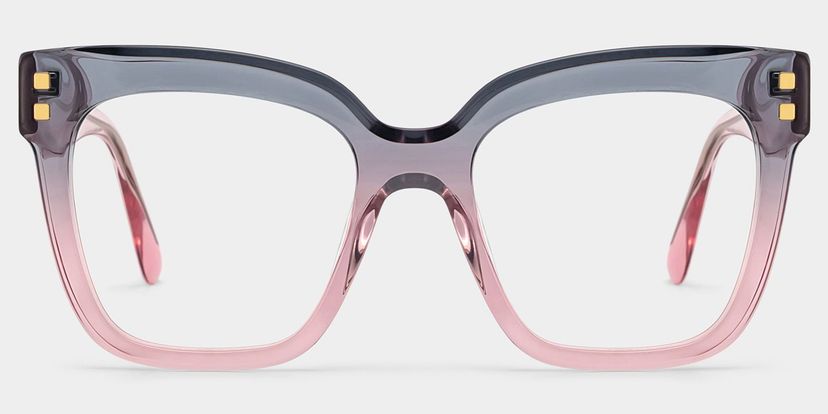 Minguela Square Gray Pink Glasses