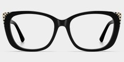 Madeline Black Cat-eye Glasses1